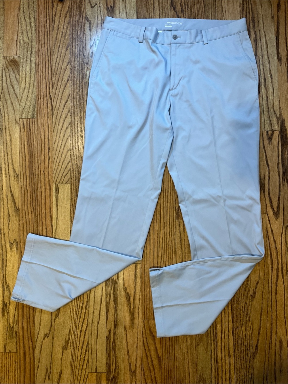 Nike Dri-FIT Golf Pants Men 36x34 Light Gray Lightweight Athletic Stretch Casual